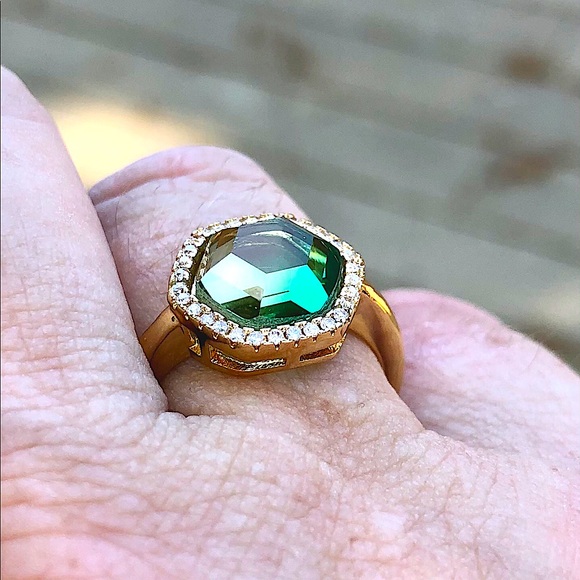 Fashion Jewelry Jewelry - NEW Joy Dravecky Green Ombré Adjustable Ring
